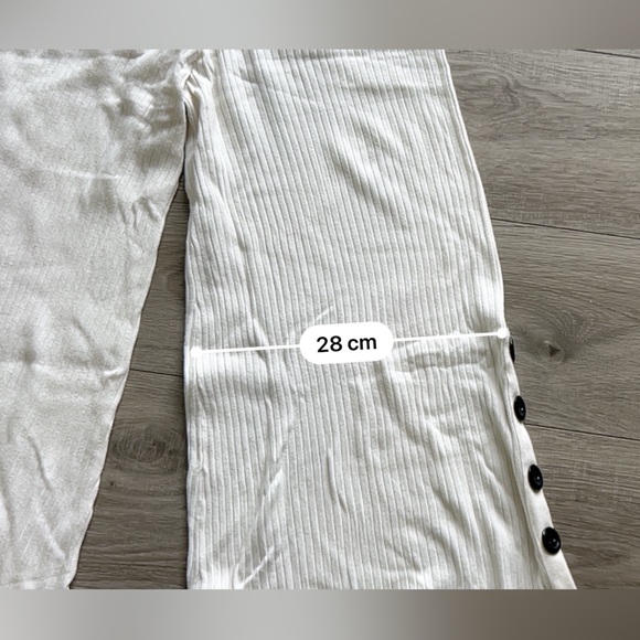 Zara Knit Ribbed Wide-Leg Pants size:S - Picture 9 of 12